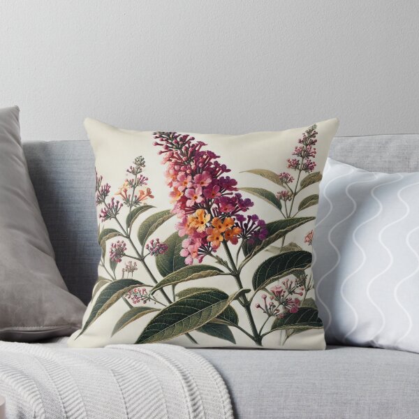 Item preview, Botanical - Elegant Rainbow Buddleia Botanical Art by heidiannemorris designed and sold by FOLK ART FUSION.
