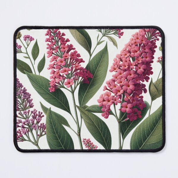 Item preview, Botanical - Elegant Blush Pink Buddleia Botanical Art by heidiannemorris designed and sold by FOLK ART FUSION.