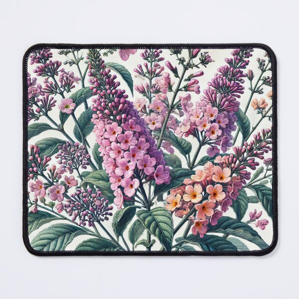 Item preview, Botanical - Elegant Rainbow Buddleia Botanical Art by heidiannemorris designed and sold by FOLK ART FUSION.