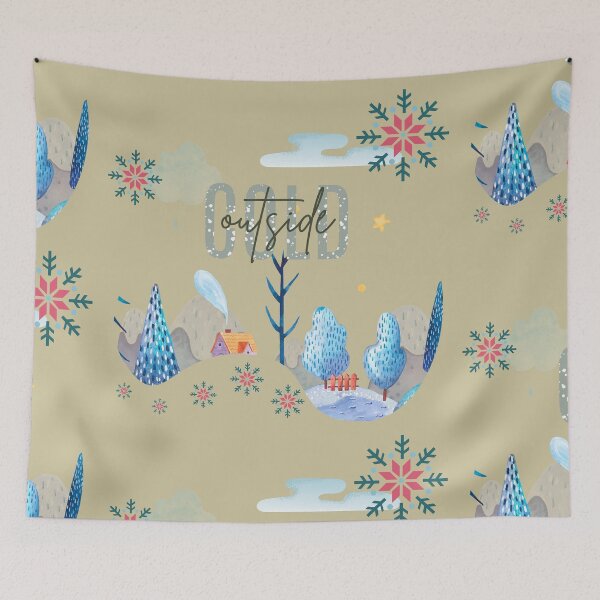 Item preview, Cold outside, Snowflakes, in winter seasons designed and sold by AddyTae.
