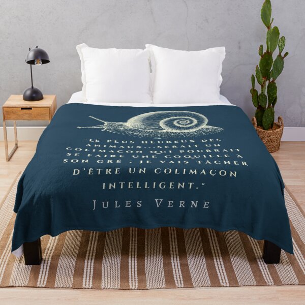 Item preview, Citation de Jules Verne: Le plus heureux des animaux...serait un colimaçon qui pourrait se faire une coquille à son gré ; designed and sold by artbleed.