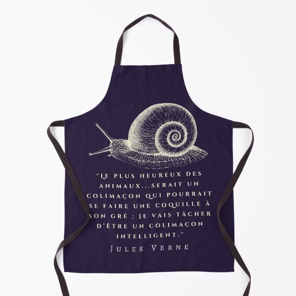 Item preview, Citation de Jules Verne: Le plus heureux des animaux...serait un colimaçon qui pourrait se faire une coquille à son gré ; designed and sold by artbleed.