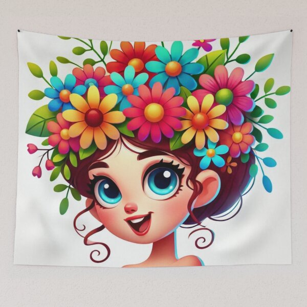 Item preview, Floral Headdress Art designed and sold by LoveingShop.