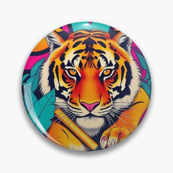 Item preview, Psychedelia Animali 1 Tiger designed and sold by George Hutton Hunter.