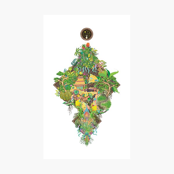 Junk Garden Photographic Print