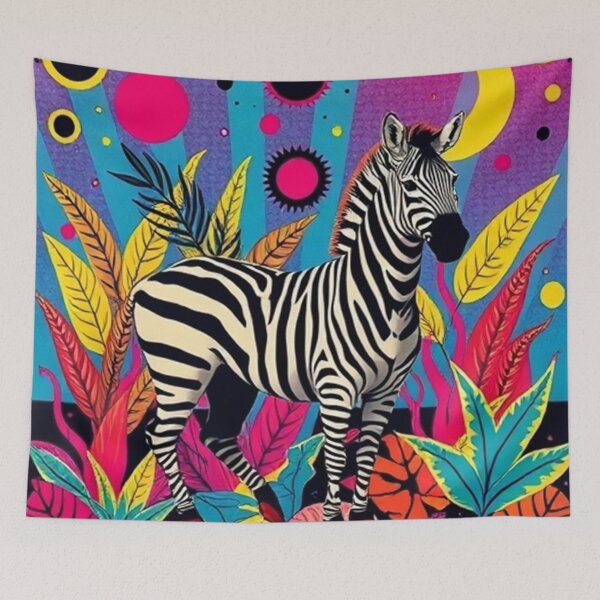 Item preview, Psychedelia Animali 3 Zebra designed and sold by George Hutton Hunter.