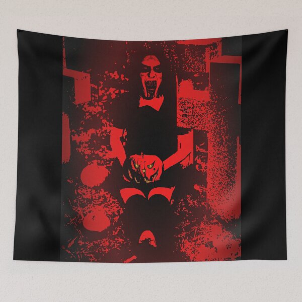 Item preview, Scary woman with pumpkin in cemetery designed and sold by Dziabacz13.