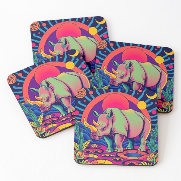 Item preview, Psychedelia Animali 5 Rhino designed and sold by George Hutton Hunter.