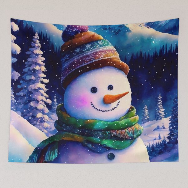 Item preview, Cute Smiling Snowman designed and sold by M-Y-A-R-T-.