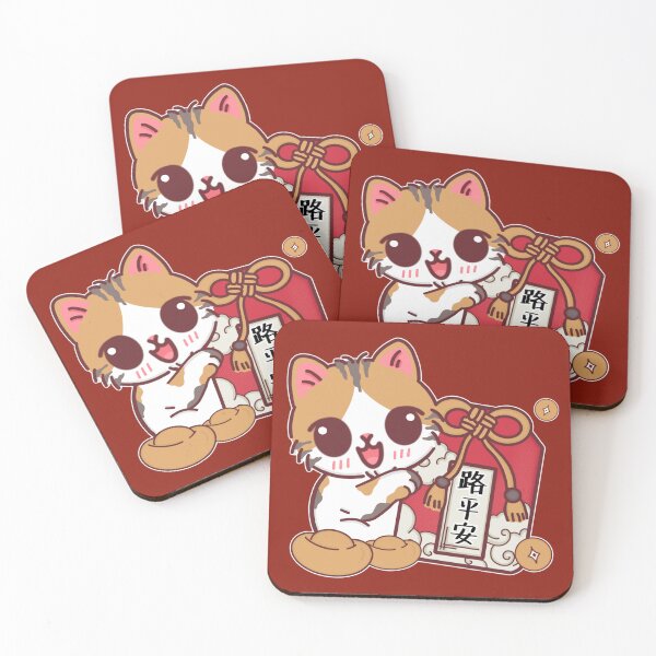 Item preview, Adorable Calico Cat Celebrating Chinese New Year designed and sold by BGMeYou.