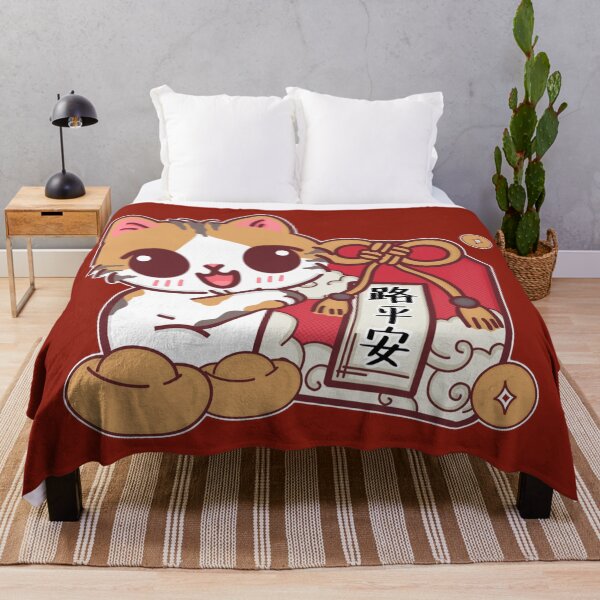 Item preview, Adorable Calico Cat Celebrating Chinese New Year designed and sold by BGMeYou.