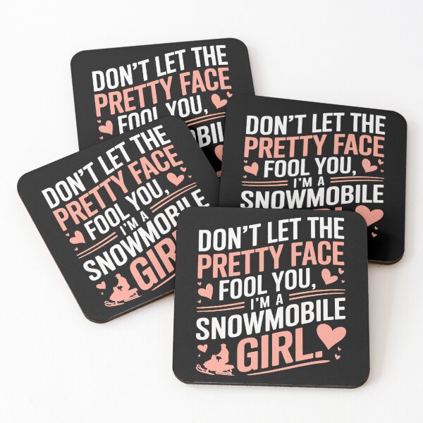 Item preview, Dont Let The Pretty Face Fool You Snowmobile GIRL designed and sold by PrintItStudio.