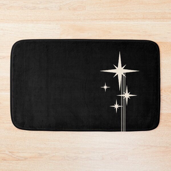 Item preview, 1950s Atomic Age Retro Starbursts in Black and Cream designed and sold by kierkegaard.