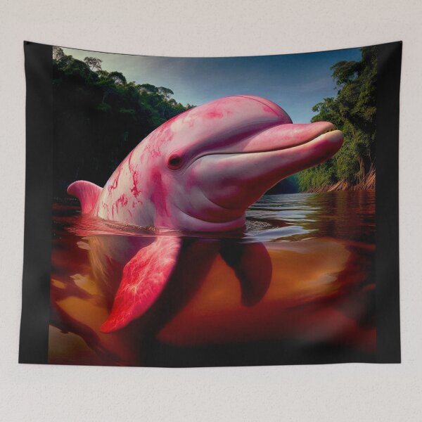 Item preview, The Amazonian Pink Dolphin O Boto cor de rosa Brasileiro v11 designed and sold by Helios Be. Lavsh.