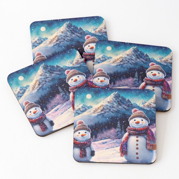 Item preview, Two Snowmen in the Mountains designed and sold by M-Y-A-R-T-.