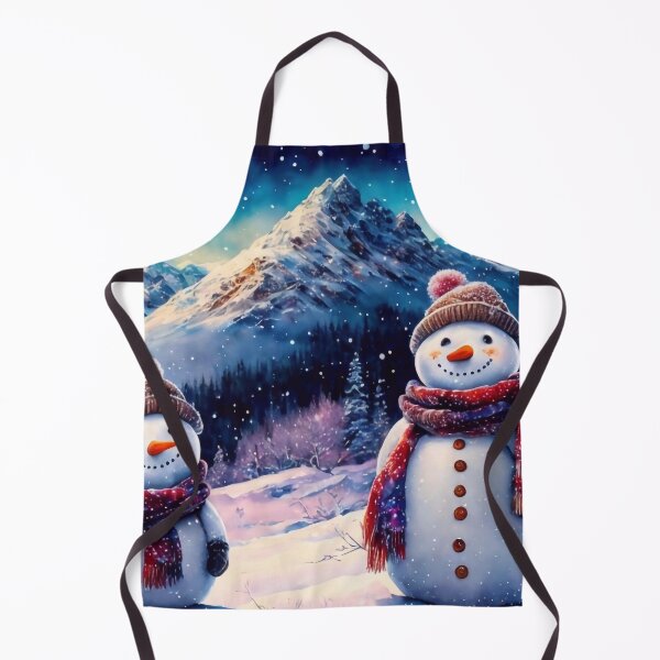 Item preview, Two Snowmen in the Mountains designed and sold by m-y-A-I-A-R-T-.