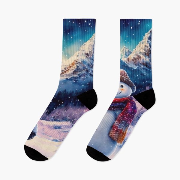 Item preview, Two Snowmen in the Mountains designed and sold by M-Y-A-R-T-.