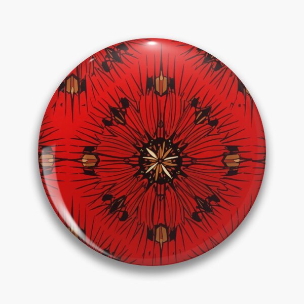 Artikelvorschau, Authentisches nigerianisches Adire-Muster – kräftiges traditionelles Design in Rot und Gold für afrikanische Mode entworfen und verkauft von Collision19.