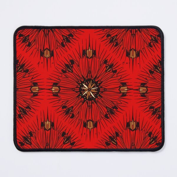 Item preview, Authentic Nigerian Adire Pattern - Bold Red and Gold Traditional Design for African Fashion designed and sold by Collision19.