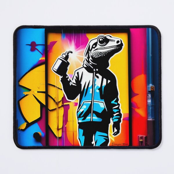 Item preview, Urban graffiti street art Lizard designed and sold by Drone-tees.