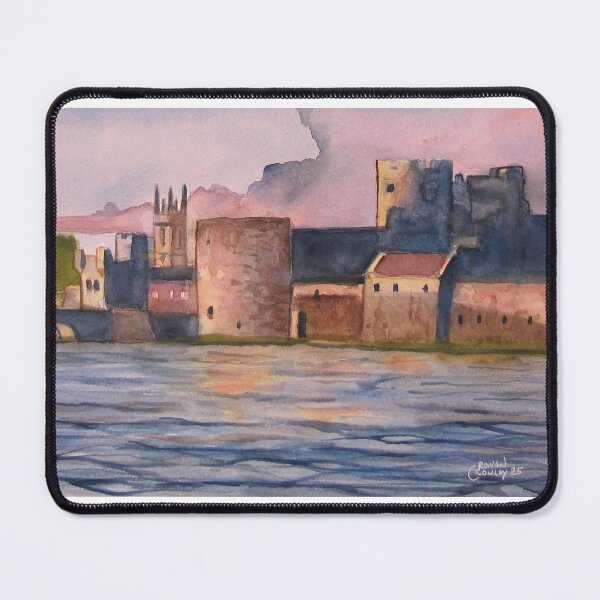 Item preview, King Johns Castle, Limerick City, Ireland. Watercolor on 21x29.7cm paper. designed and sold by crowleyronan123.