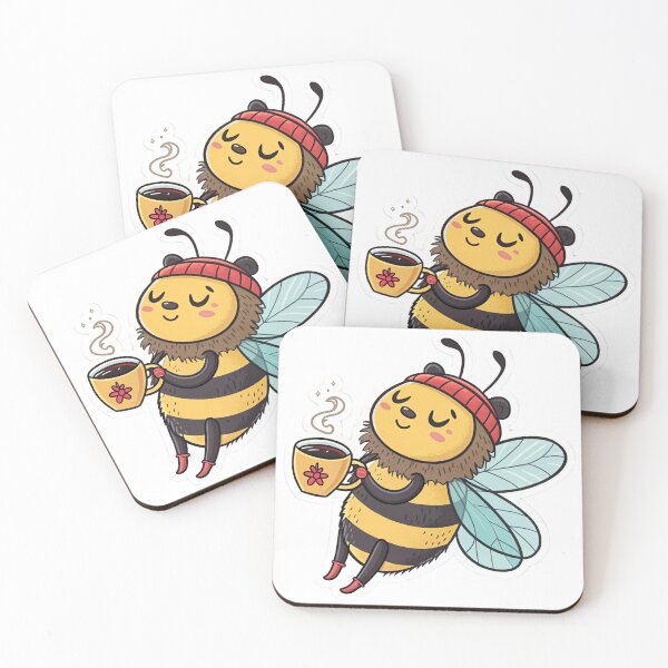 Artikelvorschau, Relax Beard Bee with Coffee entworfen und verkauft von ADcreate3D.