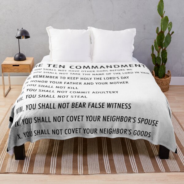 Item preview, the ten commandments designed and sold by QuoteSpirations.