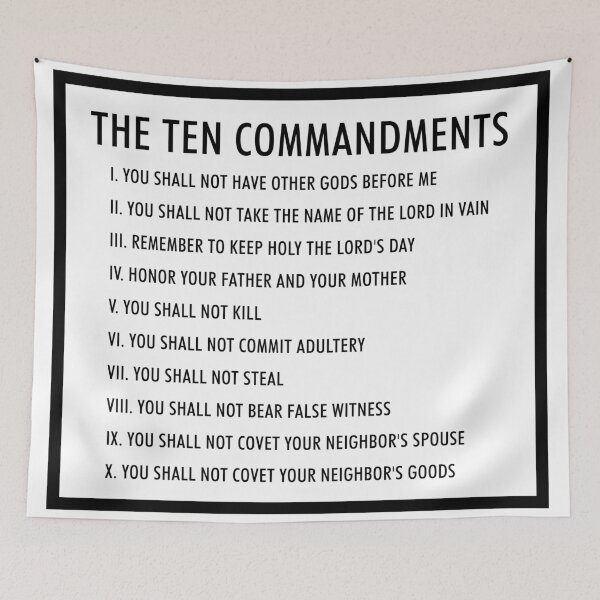 Item preview, the ten commandments designed and sold by QuoteSpirations.