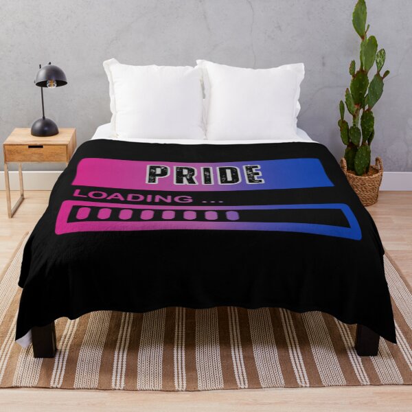 Item preview, Pride Loading, Bisexual pride flag graphic, Pride Loading Graphic, 2025, Gay Pride Festival, Gay Festival, Love is love, Pride, Love wins, Rainbow Pride, designed and sold by PrideBeProud.