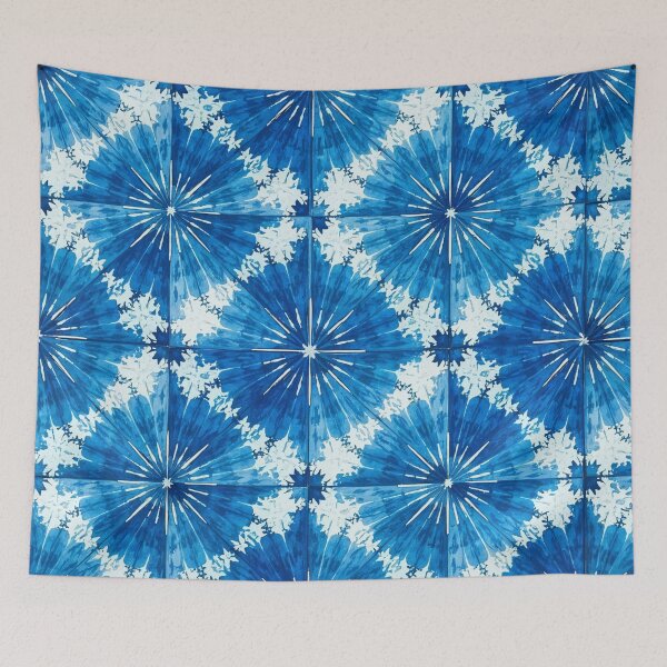 Item preview, Traditional Blue and White Adire Pattern – Timeless African Textile Design for Fashion and Decor designed and sold by Collision19.