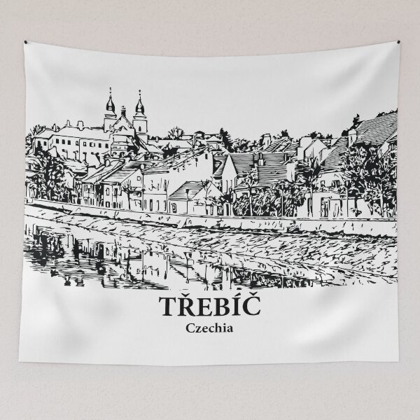 Item preview, Třebíč - Chequia designed and sold by Lakeric Cityscapes.