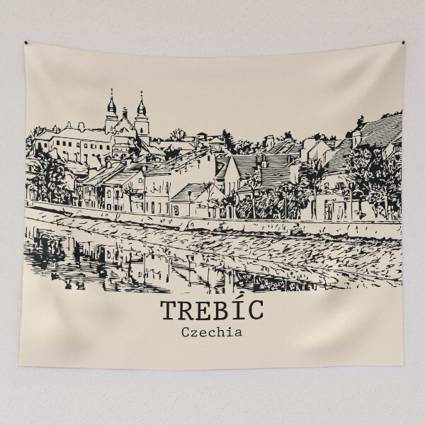 Item preview, Třebíč - Chequia designed and sold by Lakeric Cityscapes.