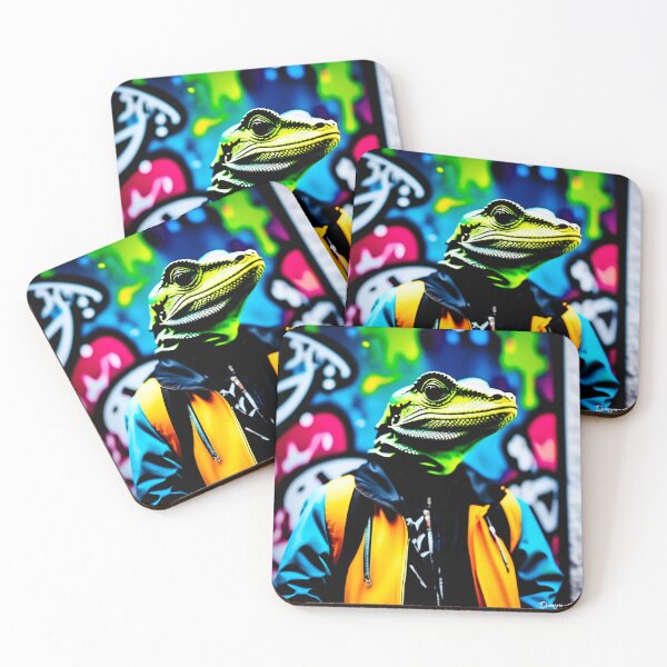 Item preview, Urban graffiti street art Lizard designed and sold by Drone-tees.