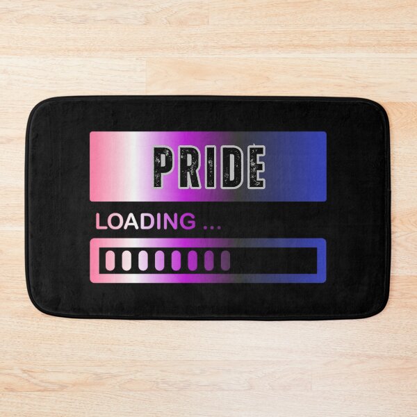 Item preview, Pride Loading, Genderfluid pride flag graphic, Pride Loading Graphic, 2025, Gay Pride Festival, Gay Festival, Love is love, Pride, Love wins, Rainbow Pride,   designed and sold by PrideBeProud.