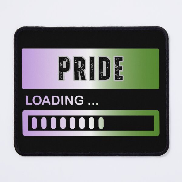 Item preview, Pride Loading, Genderqueer pride flag graphic, Pride Loading Graphic, 2025, Gay Pride Festival, Gay Festival, Love is love, Pride, Love wins, Rainbow Pride,   designed and sold by PrideBeProud.