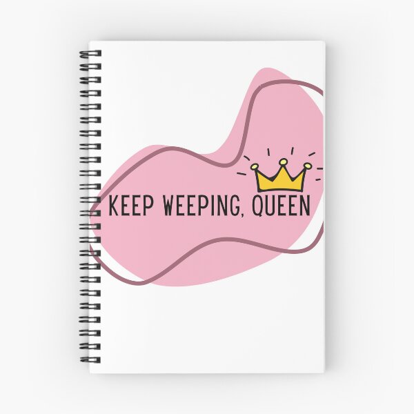 Item preview, keep weeping, queen designed and sold by Paws and Play.