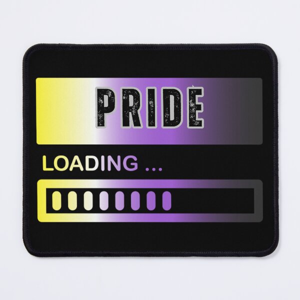 Item preview, Pride Loading, Nonbinary pride flag graphic, Pride Loading Graphic, 2025, Gay Pride Festival, Gay Festival, Love is love, Pride, Love wins, Rainbow Pride,   designed and sold by PrideBeProud.