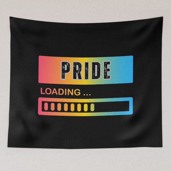 Item preview, Pride Loading, Pansexual pride flag graphic, Pride Loading Graphic, 2025, Gay Pride Festival, Gay Festival, Love is love, Pride, Love wins, Rainbow Pride,   designed and sold by PrideBeProud.