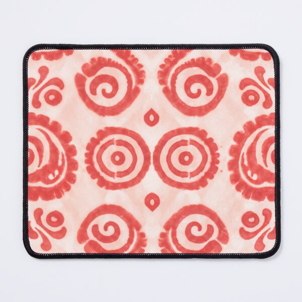 Item preview, Vibrant Red and White Adire Pattern – African Textile for Fashion and Decor designed and sold by Collision19.