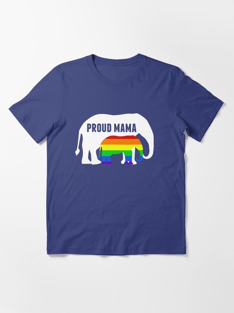 Alternate view of Proud LGBTQ Mama Elephant for a Gay Pride Mom Essential T-Shirt
