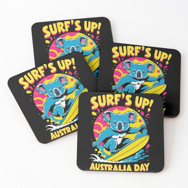 Item preview, Surf's Up! Australia Day Koala Surfing designed and sold by DomTeesHaven.