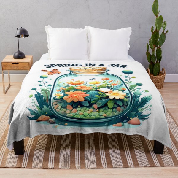Item preview, Spring in a Jar: Blossoming Flowers and Vibrant Colors designed and sold by SplashTastic.
