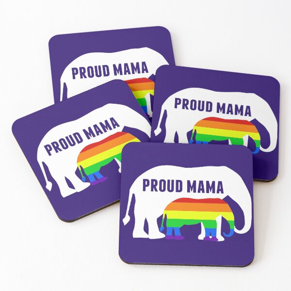 Item preview, Proud LGBTQ Mama Elephant for a Gay Pride Mom designed and sold by Epic Love Designs.
