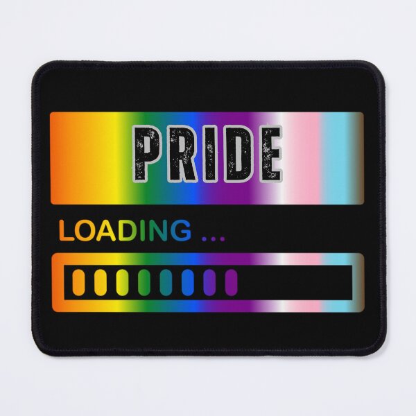 Item preview, Pride Loading, Progress pride flag graphic, Pride Loading Graphic, 2025, Gay Pride Festival, Gay Festival, Love is love, Pride, Love wins, Rainbow Pride,   designed and sold by PrideBeProud.