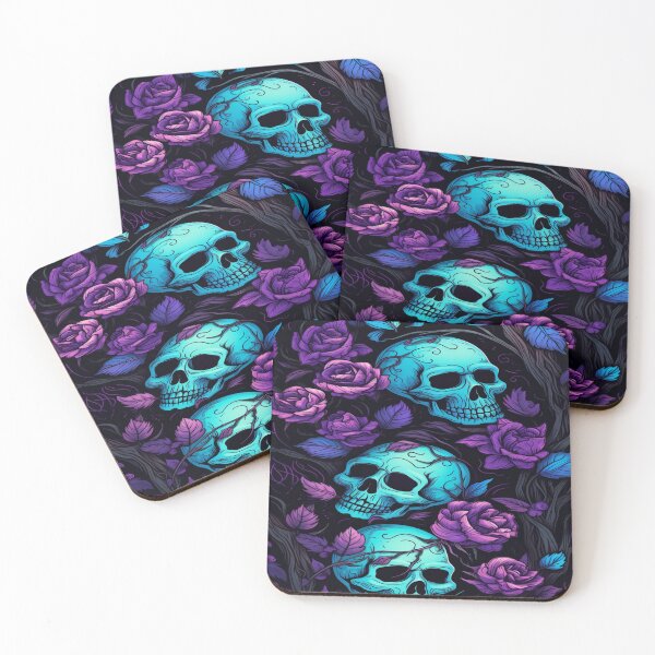 Item preview, Gothic Skulls and Roses designed and sold by NightWispStudio.