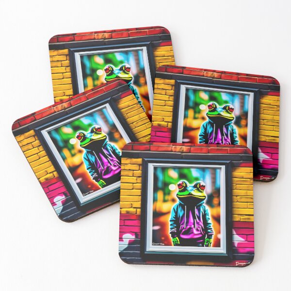 Item preview, Urban graffiti street art Frog designed and sold by Drone-tees.