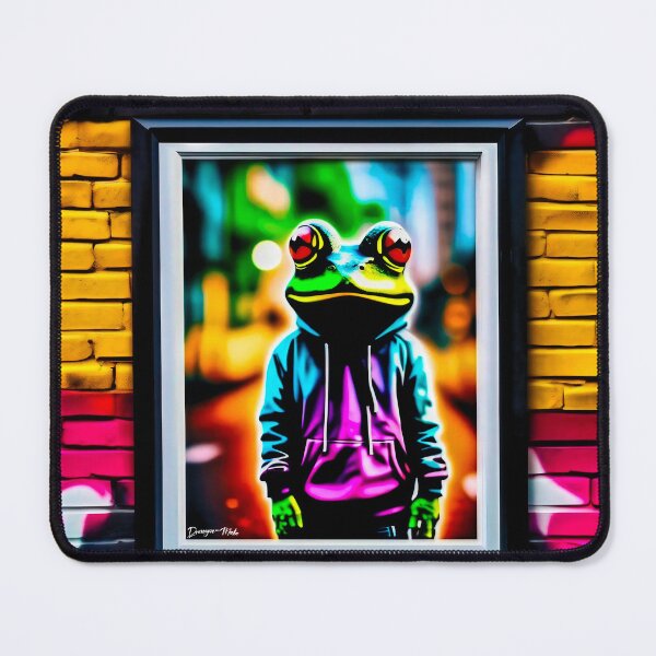 Item preview, Urban graffiti street art Frog designed and sold by Drone-tees.