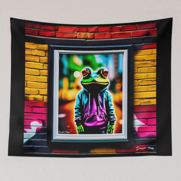 Item preview, Urban graffiti street art Frog designed and sold by Drone-tees.