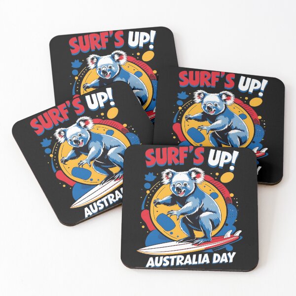 Item preview, Surf's Up! Australia Day Koala Surfing designed and sold by DomTeesHaven.