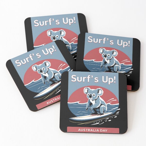 Item preview, Surf's Up! Australia Day Koala Surfing designed and sold by DomTeesHaven.